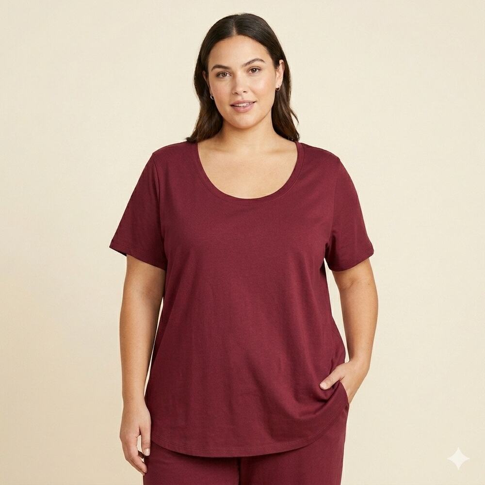Ava & Viv Round Neck Tee size 4X NWT / PTP 32”